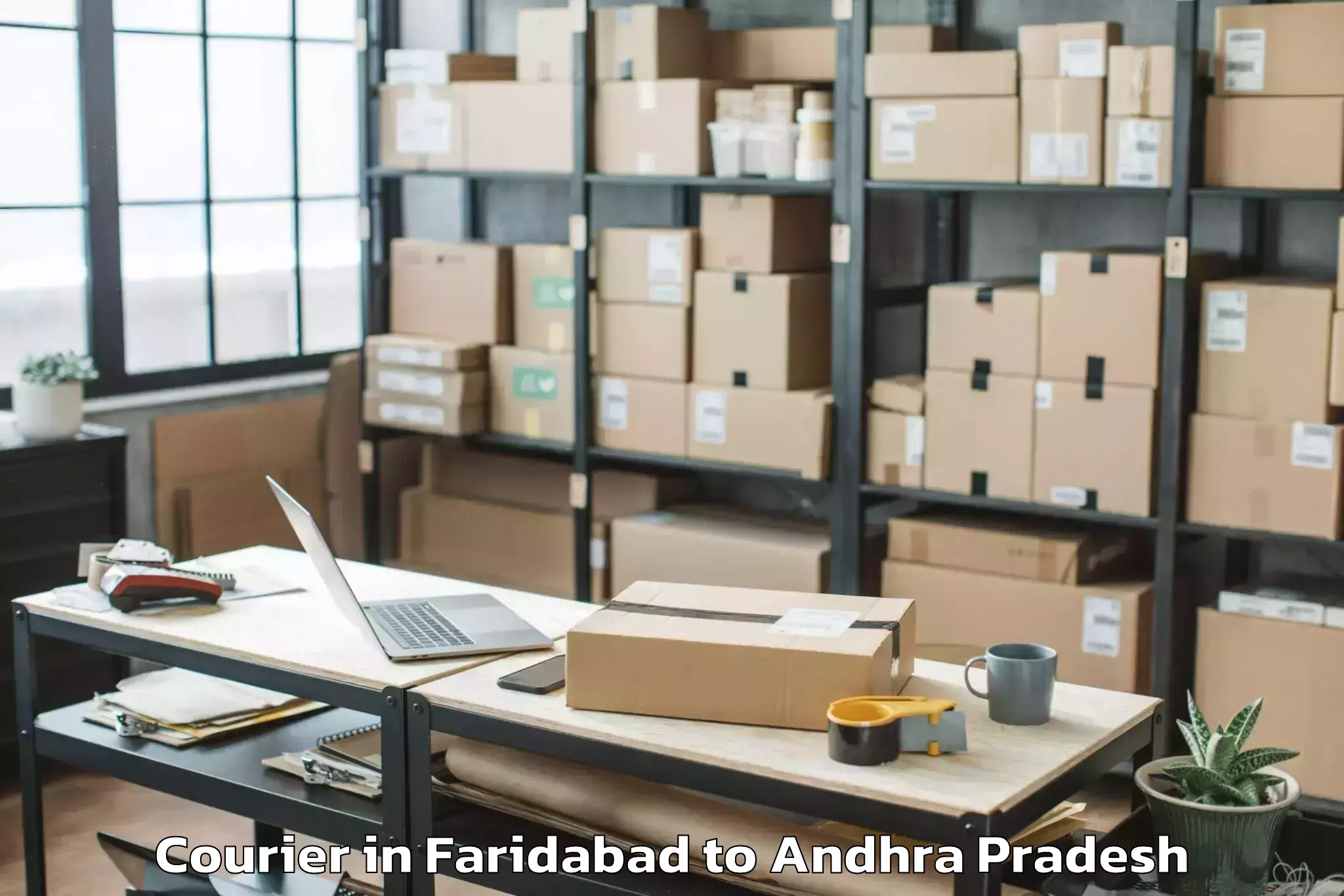 Book Faridabad to Chennekothapalle Courier